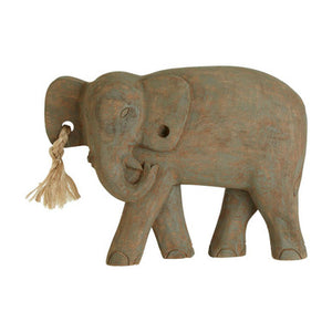 Fidra Mango Wood Elephant Sculpture