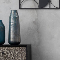 Caris Blue Speckled Glass Large Vase