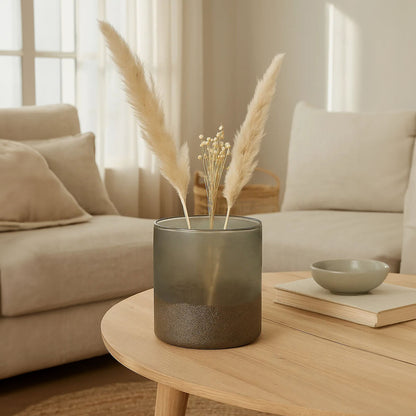 Chiara Small Grey Sand Effect Vase