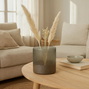 Chiara Small Grey Sand Effect Vase
