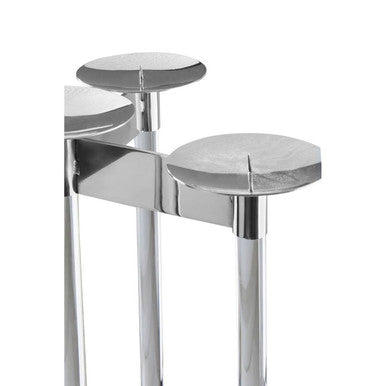 Lucita Silver Candelabra.