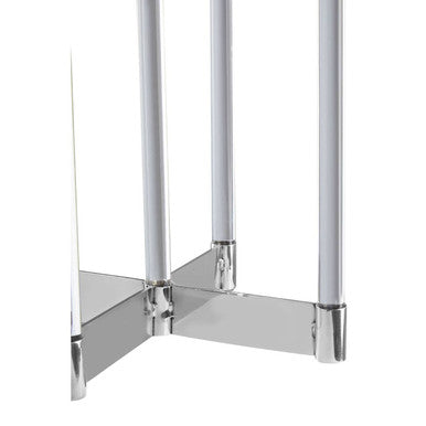 Lucita Silver Candelabra.