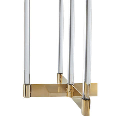 Lucita Gold Finish Candelabra.