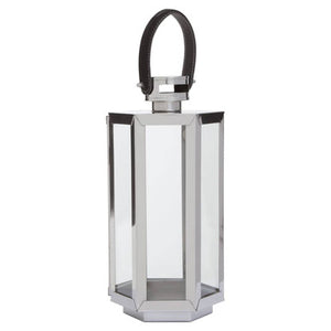 Herber Small Silver Finish Lantern