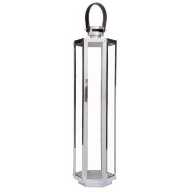 Herber Large Silver Finish Lantern