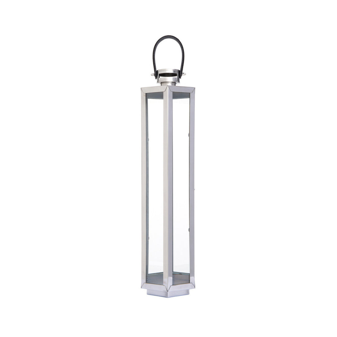 Herber Large Silver Finish Lantern
