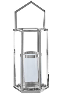 Herber Large Silver Hexagonal Lantern