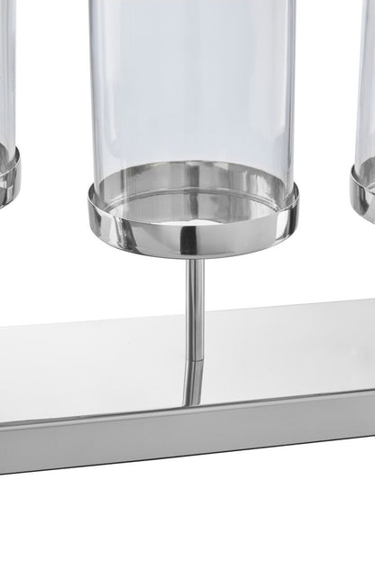Kensington Townhouse 5 Light Silver Candle Holder
