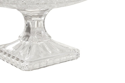 Savita Clear Glass Fruit Bowl with Wide Lip