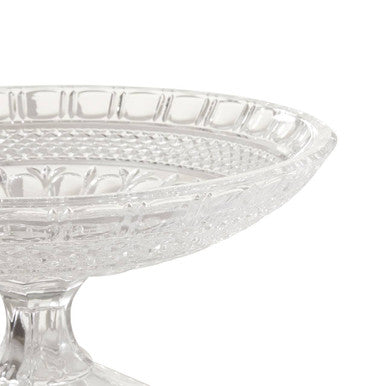 Savita Clear Glass Fruit Bowl with Wide Lip