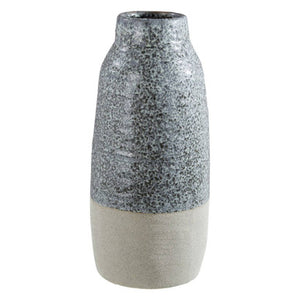 Caldera Grey Speckled Bottled Vase