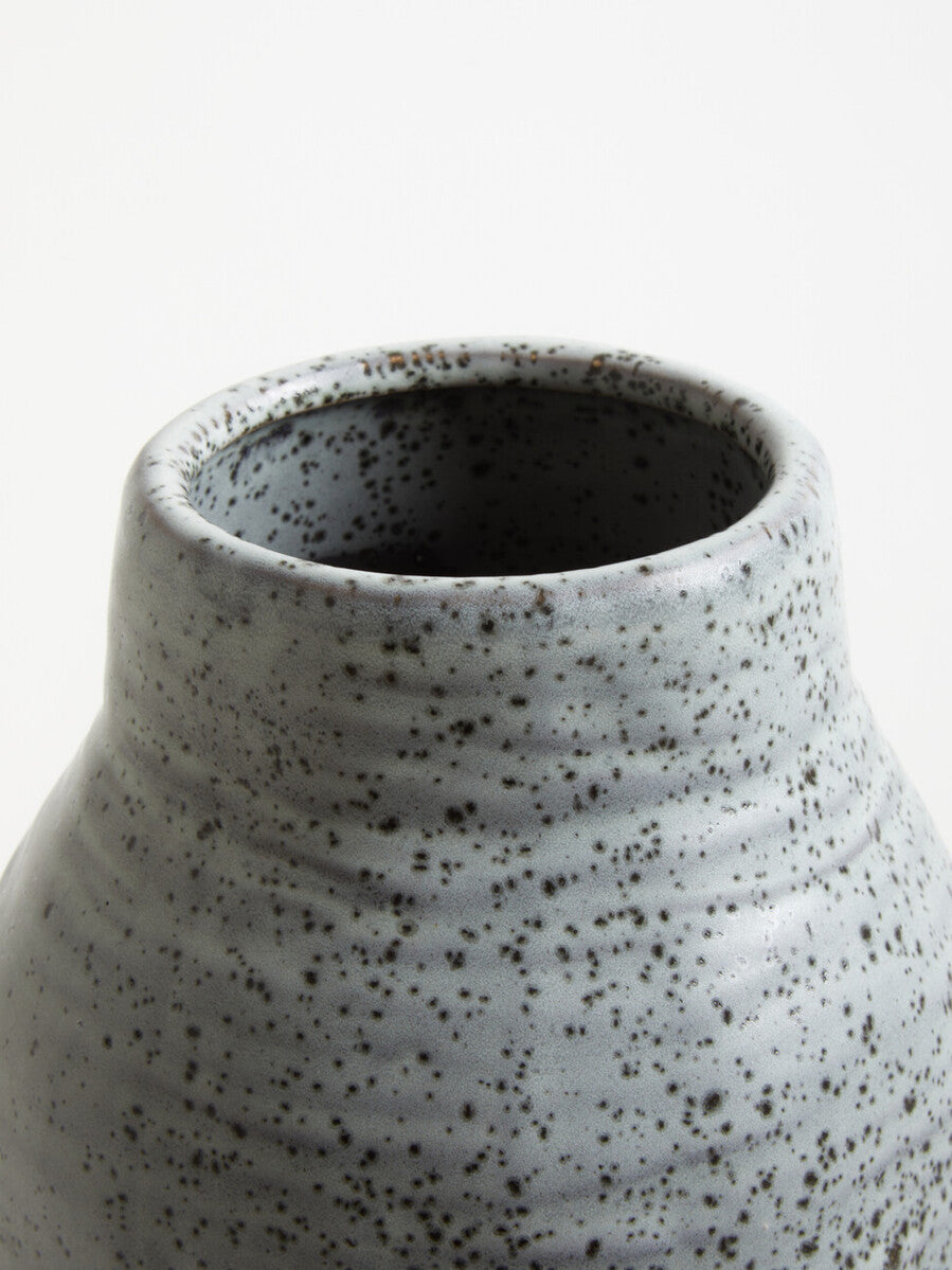 Caldera Grey Speckled Bottled Vase