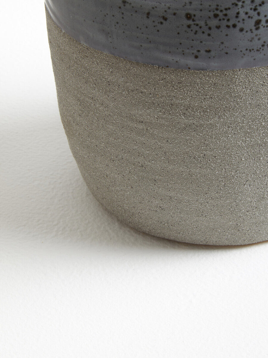 Caldera Grey Speckled Bottled Vase