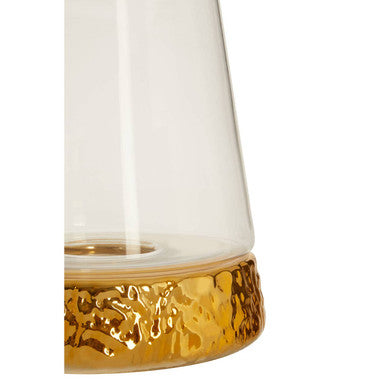 Martele Large Hurricane Gold Candle Holder