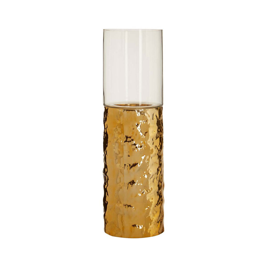 Martele Medium Pller Gold Candle Holder