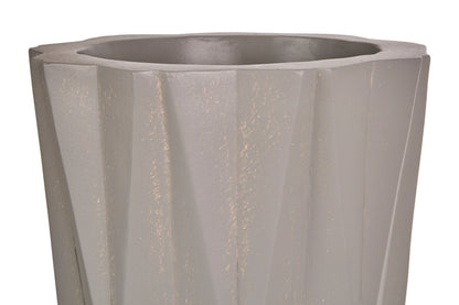 Darnell Small Grey Multifaceted Planter