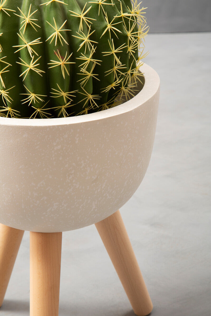 Darnell Small White Finish Rounded Planter
