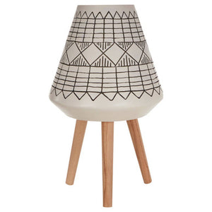 Darnell White And Black Large Planter