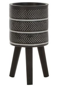 Darnell Small Chevron Planter