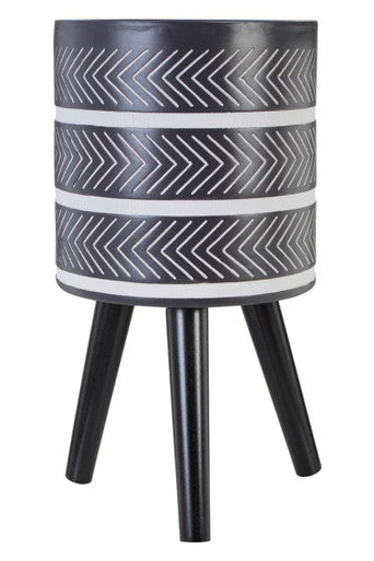 Darnell Large Chevron Planter