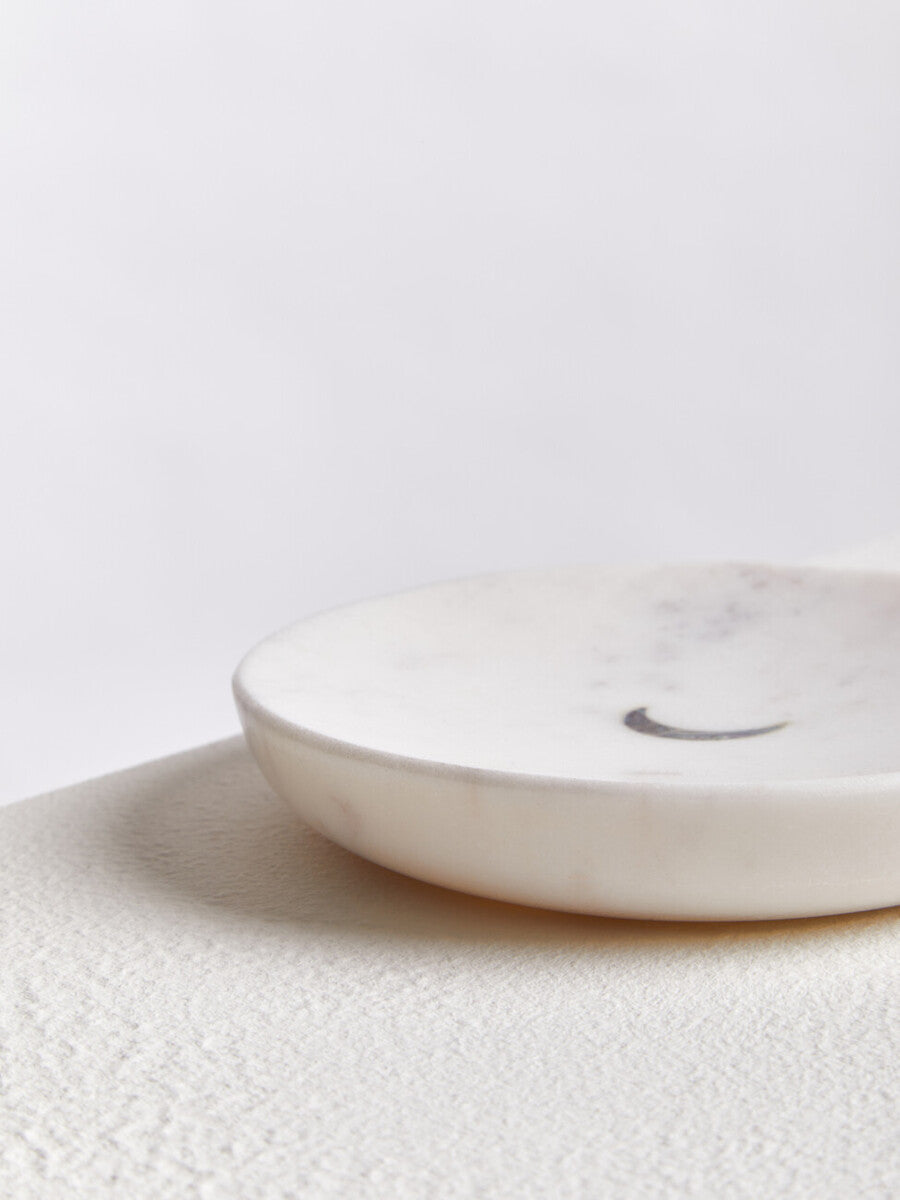 Marella White Marble Trinket Dish