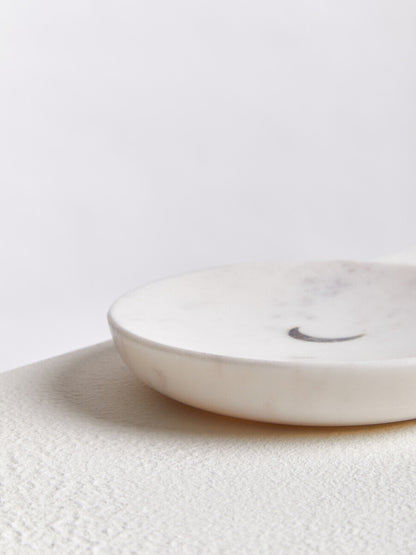 Marella White Marble Trinket Dish