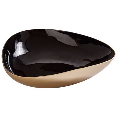 Elva Black And Gold Trinket Bowl