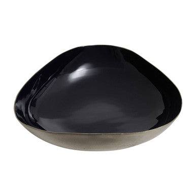 Elva Navy Blue And Gold Trinket Bowl