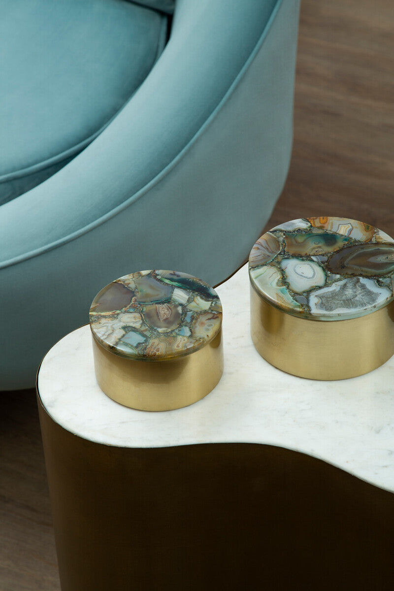 Bowerbird Large Trinket Box with Agate - Image 3