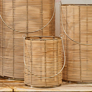 Malacca Small Hurricane Candle Holder