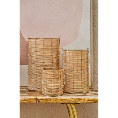 Malacca Medium Hurricane Candle Holder