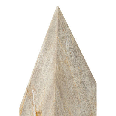 Relic Petrified Wood Pyramid Sculpture
