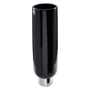 Callie Black and Silver Large Pedestal Vase.
