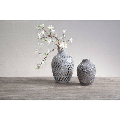 Helaine Grey and Silver Small Vase - Image 6