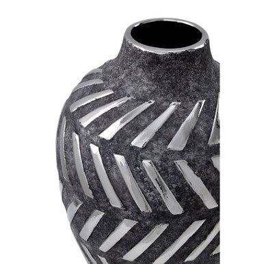 Helaine Grey and Silver Small Vase - Image 9
