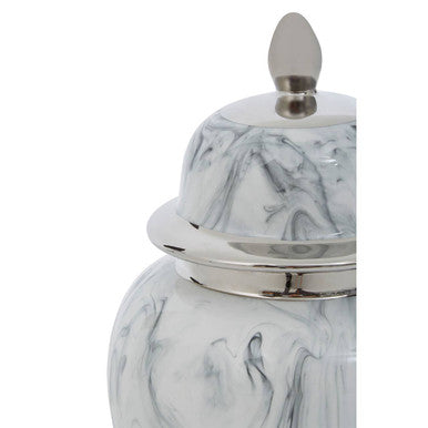 Marmo Marble Effect Large Ceramic Jar - Image 4