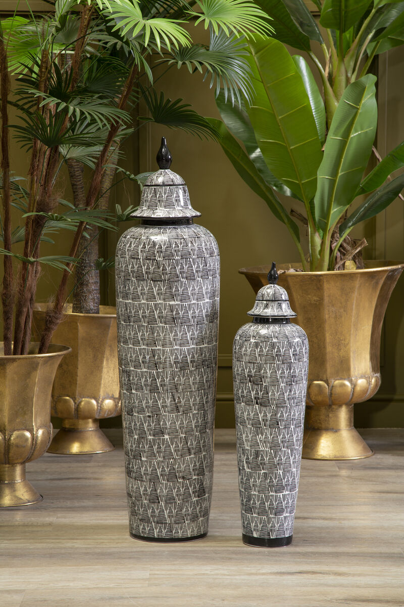 Punto Large Ceramic Jar