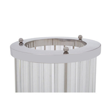 Franklin Small Silver and Glass Candle Holder - Image 7
