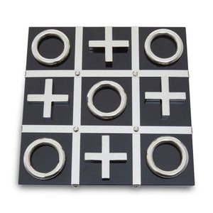 Flos Black And Silver Tic Tac Toe Game