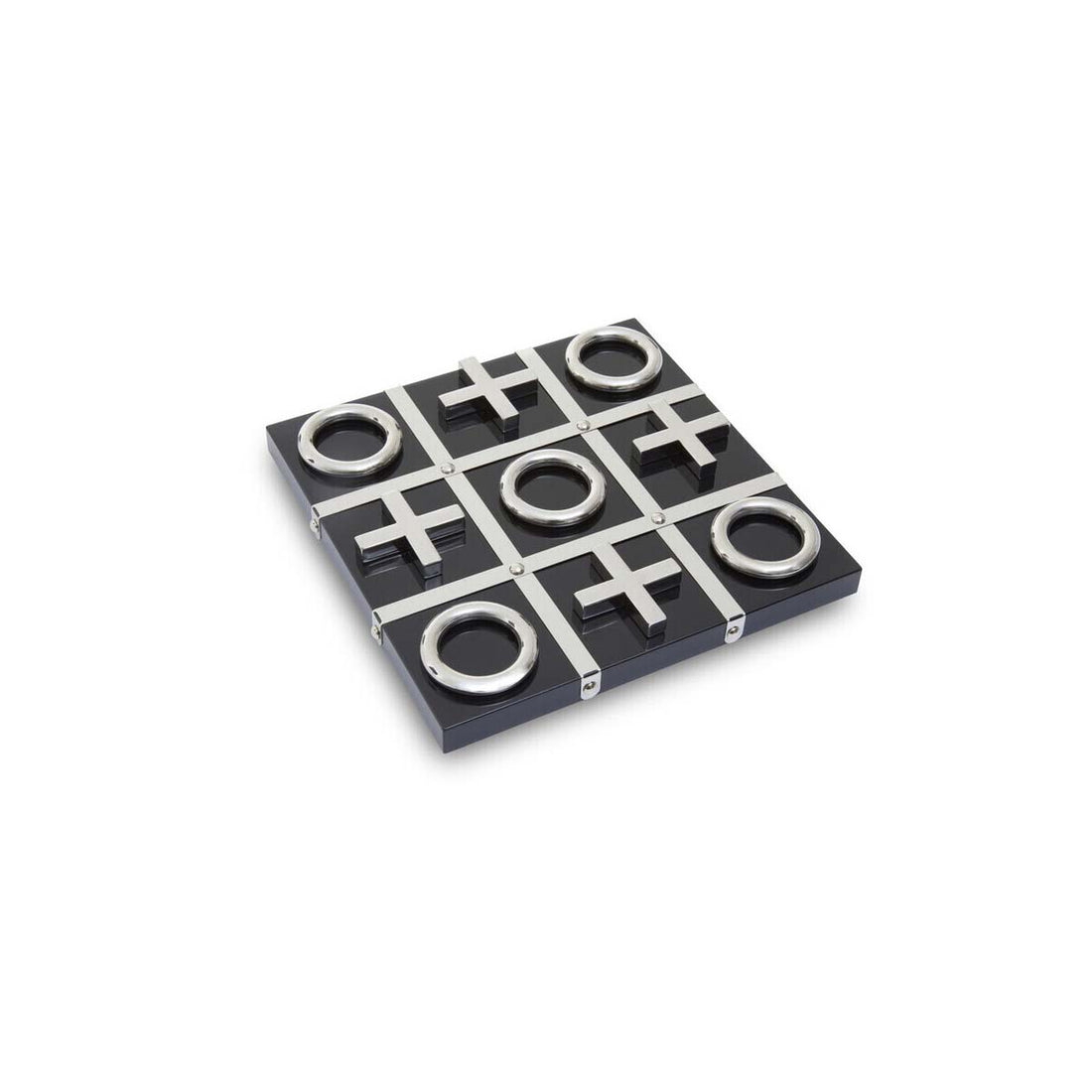 Flos Black And Silver Tic Tac Toe Game