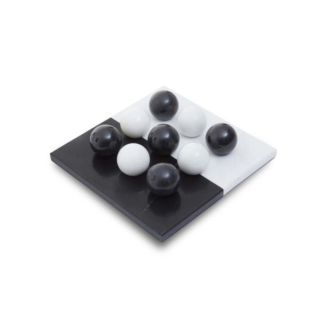 Flos Black And White Tic Tac Toe Marble Game