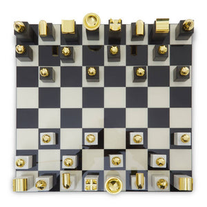 Flos Marble And Wood Chess Set