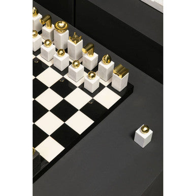 Flos Marble And Wood Chess Set - Image 5