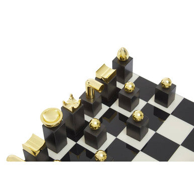 Flos Marble And Wood Chess Set - Image 10