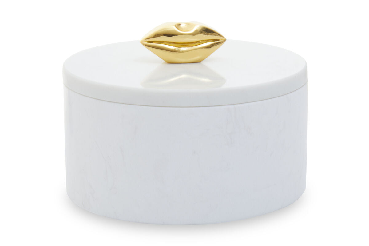 Flos White Marble Storage Jar