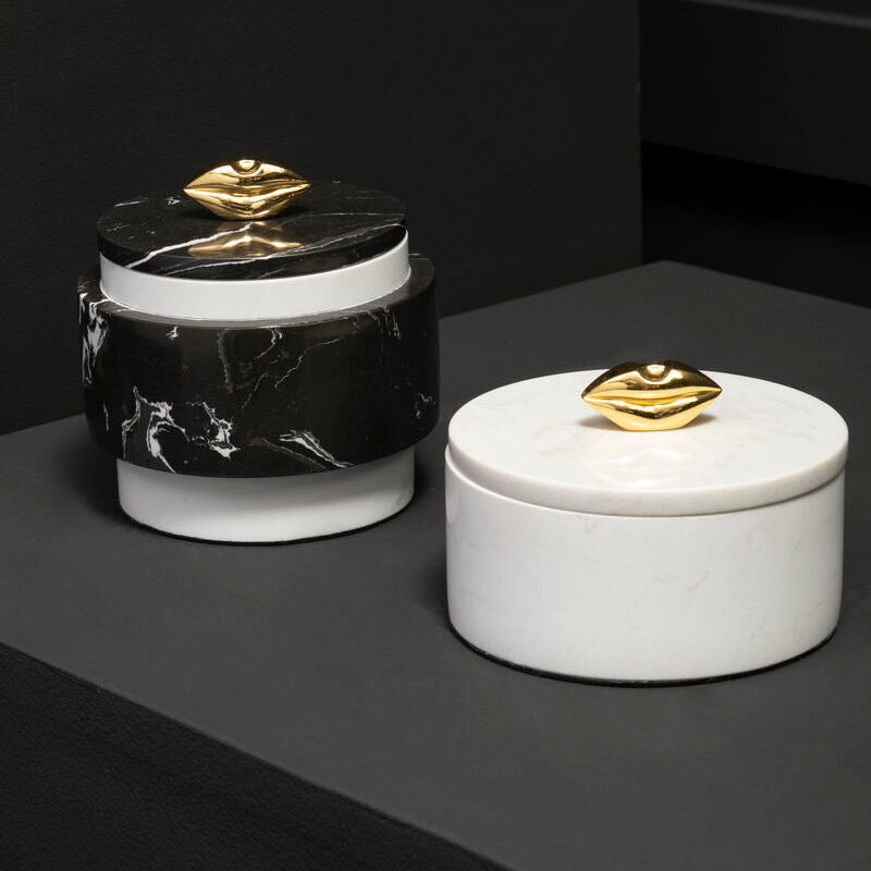 Flos White Marble Storage Jar
