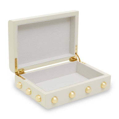 Frida Small Cream and Gold Trinket Box - Image 9
