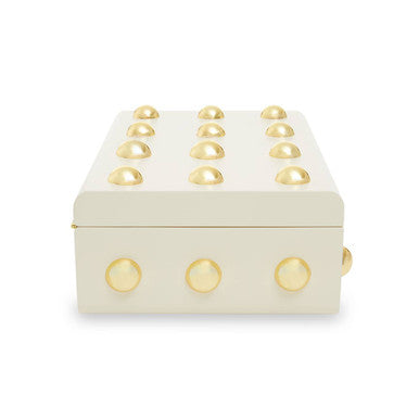 Frida Large Cream and Gold Trinket Box - Image 8