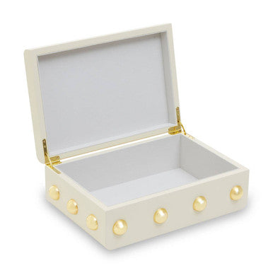 Frida Large Cream and Gold Trinket Box - Image 9