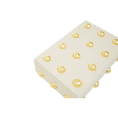 Frida Large Cream and Gold Trinket Box - Image 10